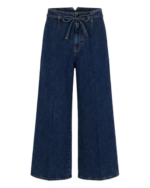 Etro Blue Logo-Embroidered Jeans