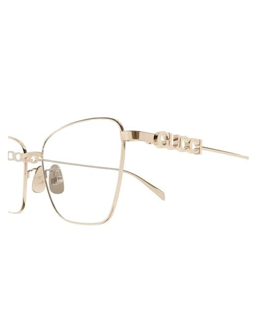 Gucci Natural Square-Frame Glasses