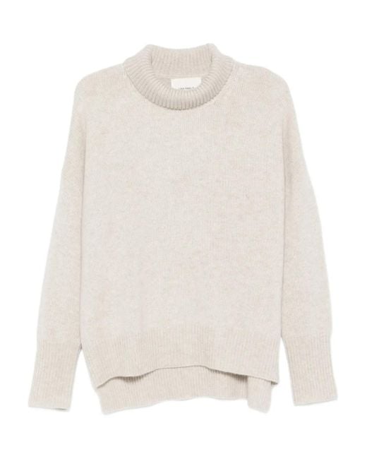 Lisa Yang White High-Neck Sweater