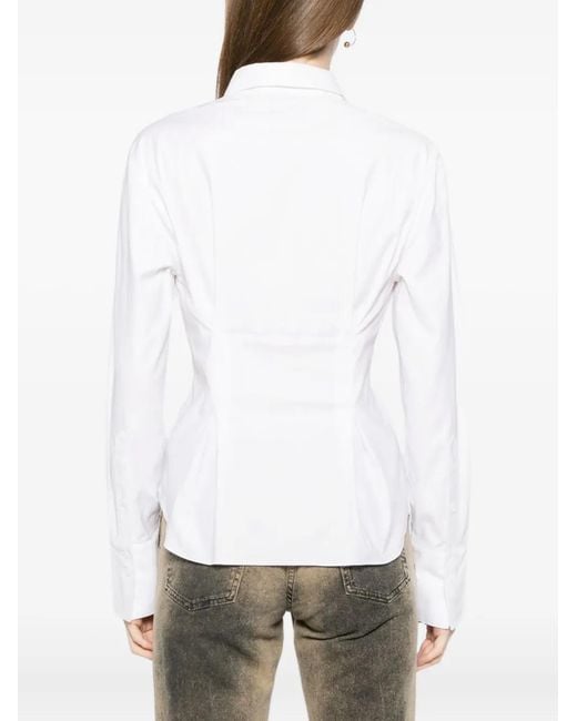 Reformation White Becker Shirt