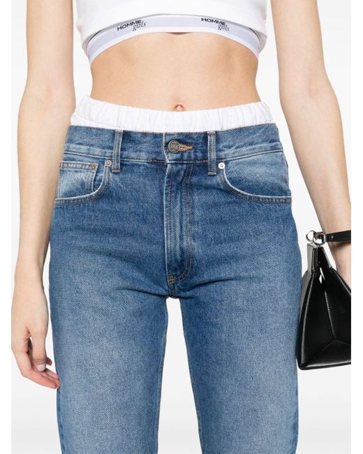 Jean Paul Gaultier Blue Washed Tapered Jeans