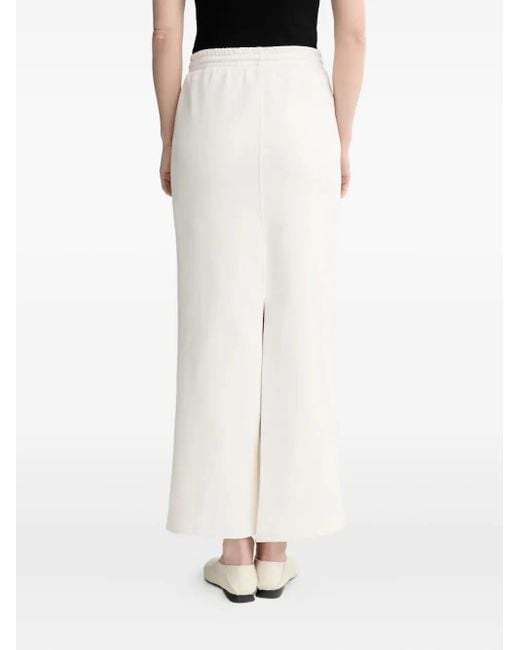 Gestuz White Gzimina Drawstring Split Maxi Skirt