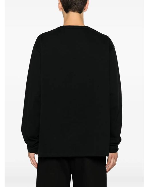 Lemaire Black Sweat À Poche Poitrine for men