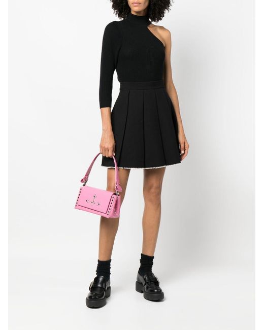 Vivienne Westwood Patent Leather Shoulder Bag in Black Lyst Australia