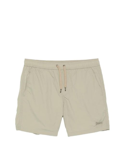Herno White Swim Shorts for men