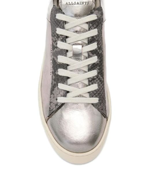 AllSaints Metallic Panelled Sneakers