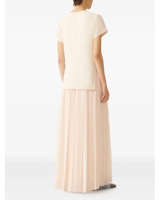 Fabiana Filippi White Pleated Dress