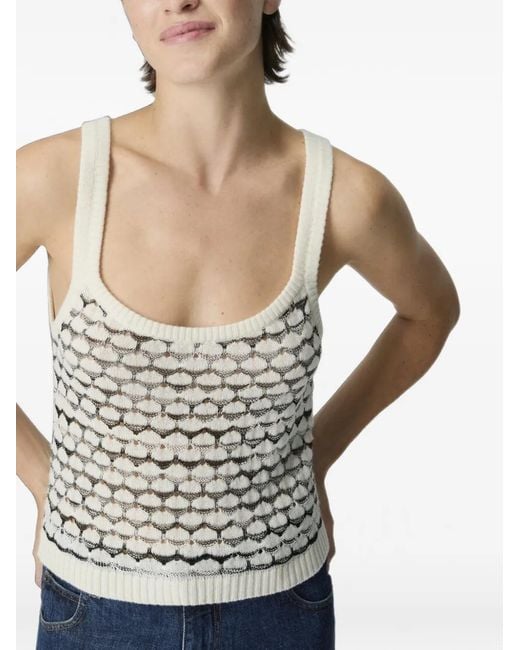 Missoni White Openwork Top
