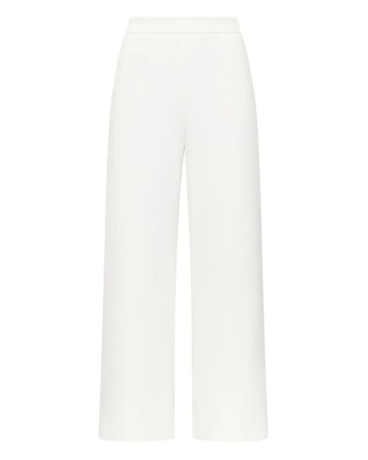 Maliparmi White Elasticated-Waist Trousers