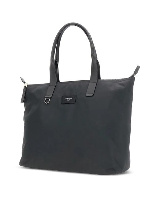 Dolce & Gabbana Black Zip-top Tote Bag for men