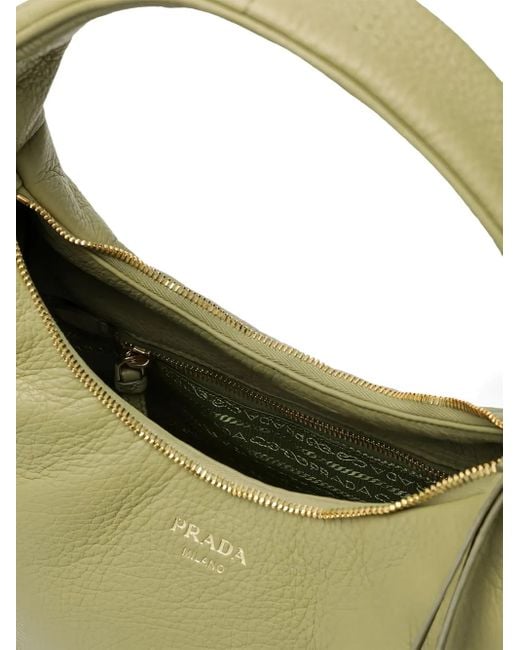 Prada Green Small Leather Shoulder Bag