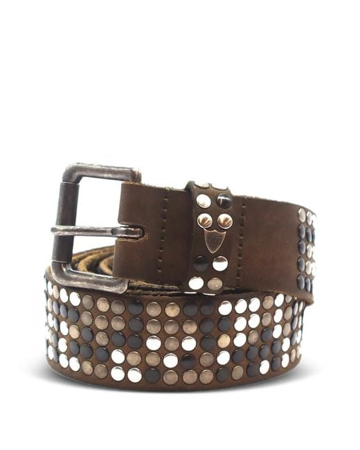 Cinturón 5.000 Studs De Piel HTC de hombre de color Brown