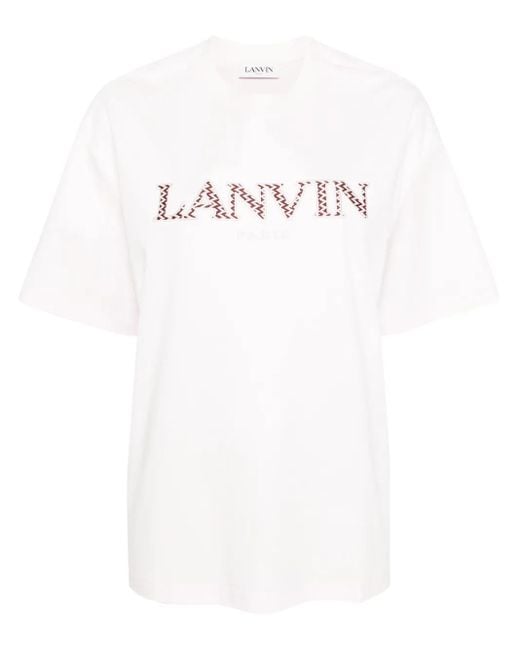 Lanvin White T-Shirts And Polos