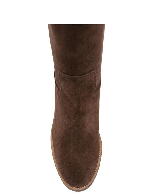 Via Roma 15 Brown Studded Boots