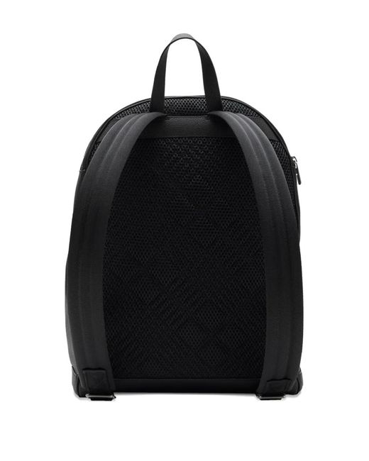 Burberry Black Knight Stamp Backpack for men