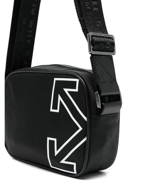 Off-White c/o Virgil Abloh Black Heritage Mini Camera Handbag for men