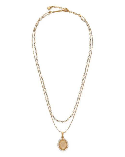 DSquared² White Pearls Necklace for men