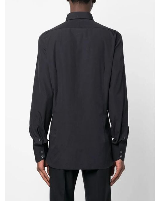 Tom Ford Long Cotton Shirt Black for men