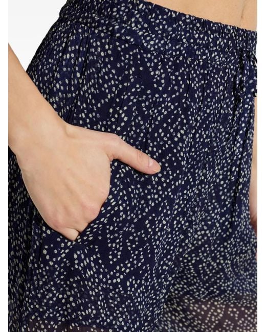 Isabel Marant Blue Lydna Printed Trousers
