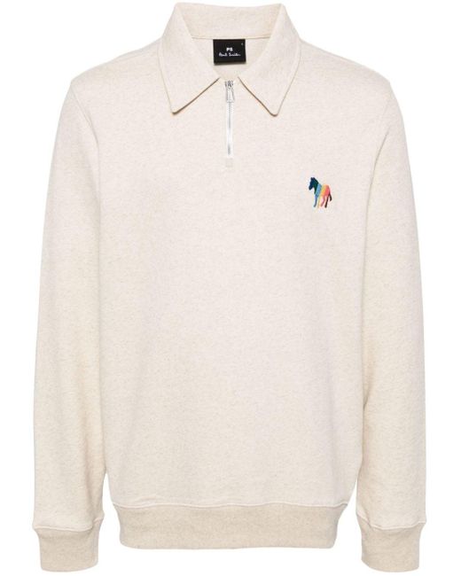 PS by Paul Smith Sweater Met Geborduurd Logo in het Natural voor heren