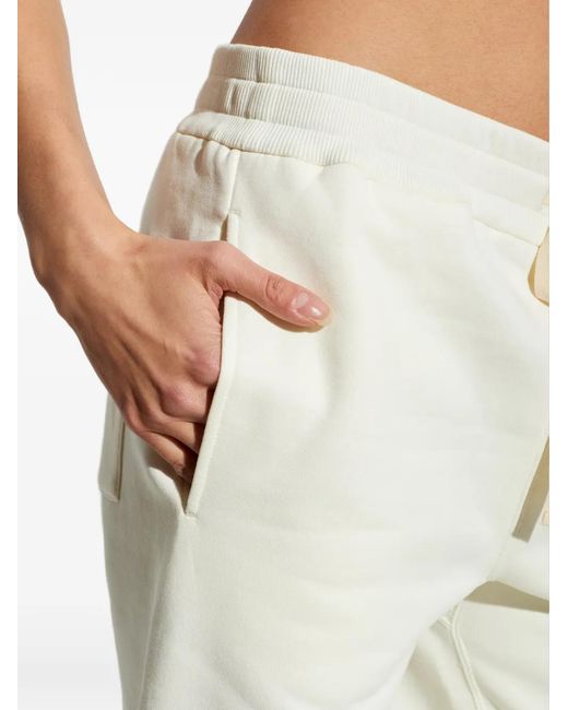 Jil Sander White Drawstring-Detail Cotton Track Pants