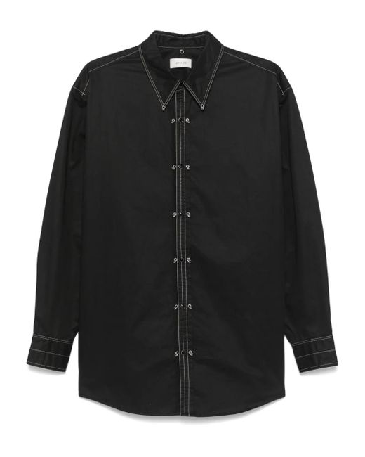 Lemaire Black Verziertes Hemd