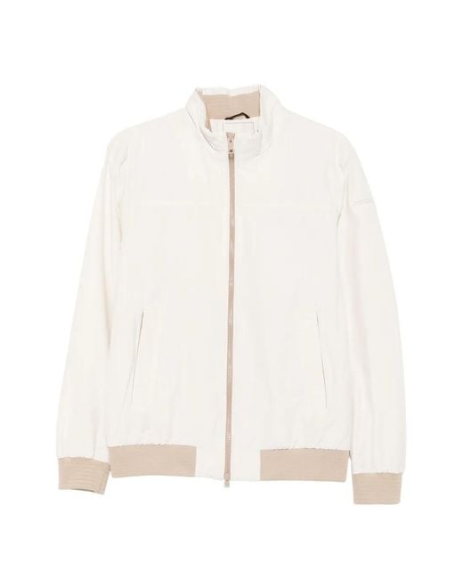 Geox White Vincit Zip-Up Jacket for men