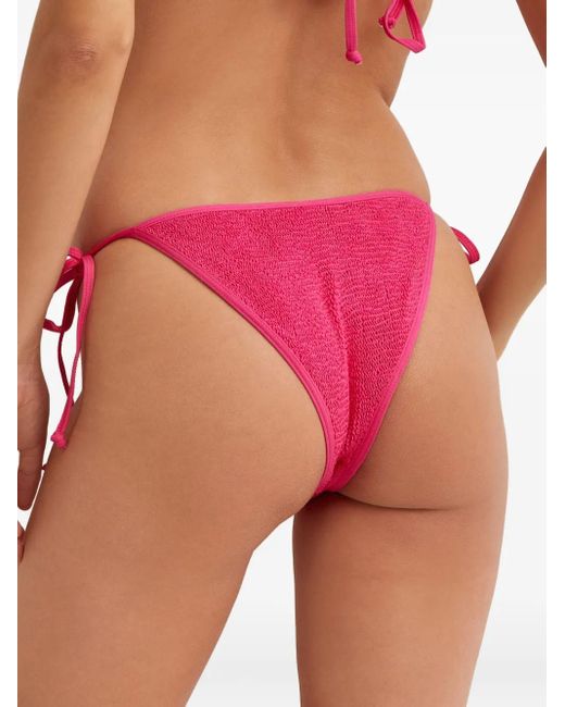 Bondeye Pink Anisha Textured Tie Bikini Bottom