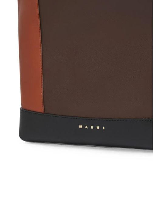 Marni Brown Light, Dark And Leather Pod 2.0 Bag
