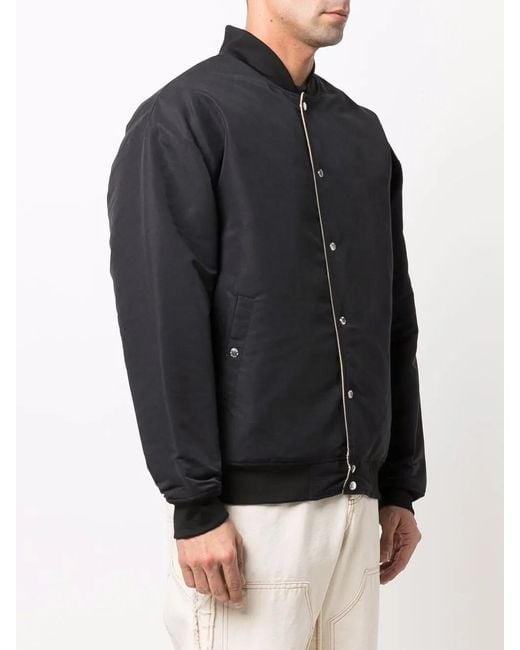 PUMA Black Logo-Patch Detail Bomber Jacket for men
