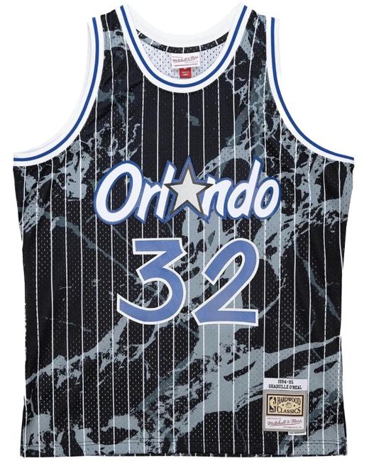 メンズ Mitchell & Ness Nba Orlando Magics 1994 Shaquille O'neal Marble Swingman トップ Black