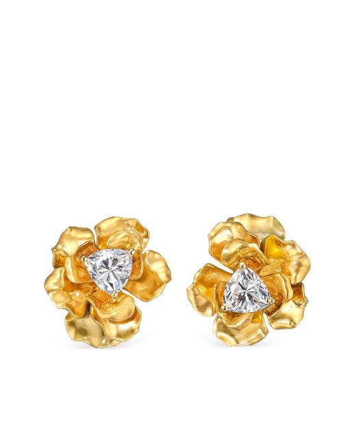 Anabela Chan Metallic 24Kt Reine De Soleil Stud Earrings