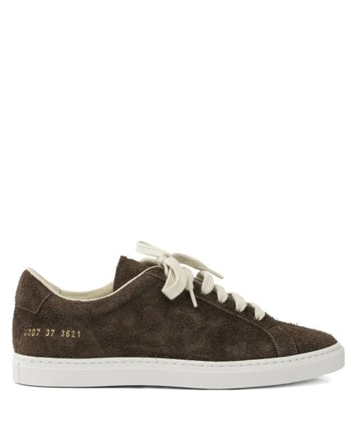 Common Projects Brown Achilles Suede Sneakers