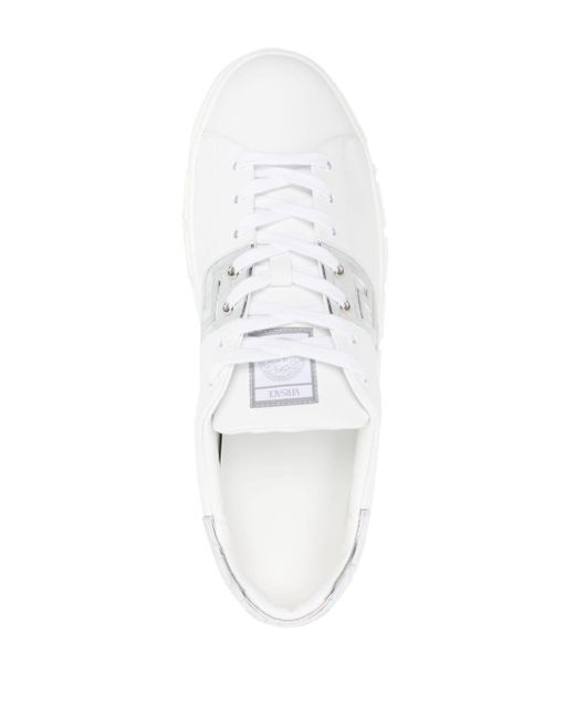 Versace Sneakers mit Greca-Detail in White für Herren