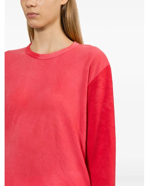 Comme des Garçons Red Long-Sleeve Top