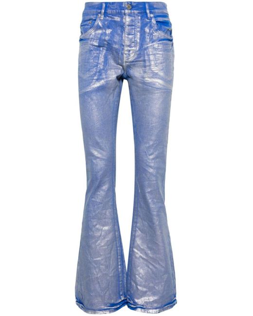 Jeans P004 svasati a vita media crop di Purple Brand in Blue da Uomo
