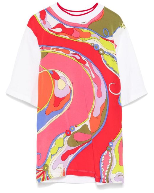 Emilio Pucci プリント Tシャツ Pink