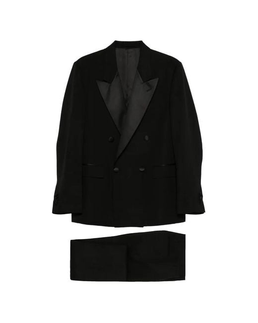 Lardini Black Shawl-Lapel Suit for men