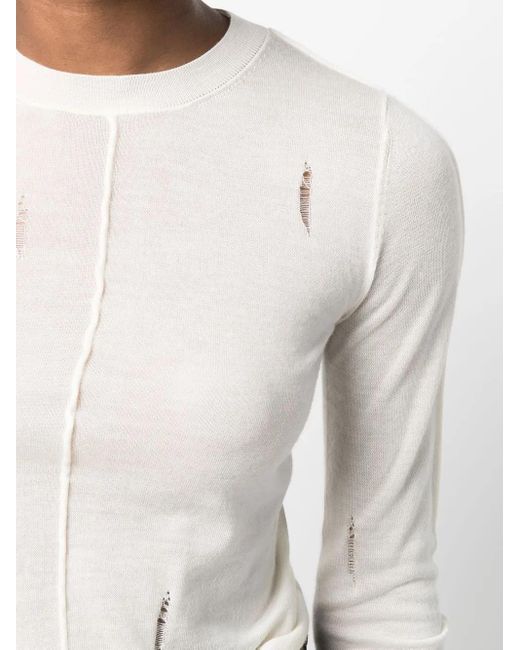 Amiri Multicolor Distressed Cashmere Jumper