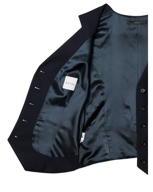 Paul Smith Blue Buttoned Waistcoat