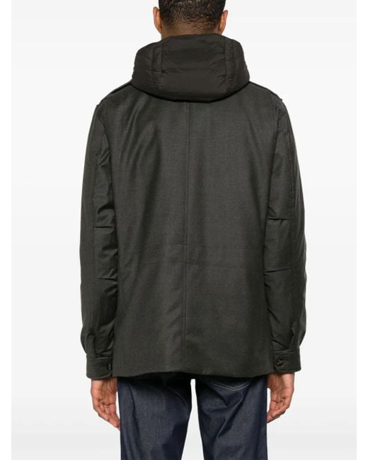 Moorer Black Isac Padded Jacket for men