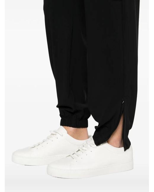 Eleventy Black Coulisse Cargo Track Pants for men