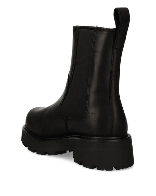Vagabond Black Cosmo 2.0 Elastic-Panel Platform Boots
