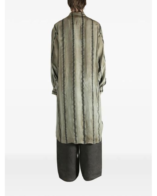 Uma Wang White Trek Striped Shirt for men