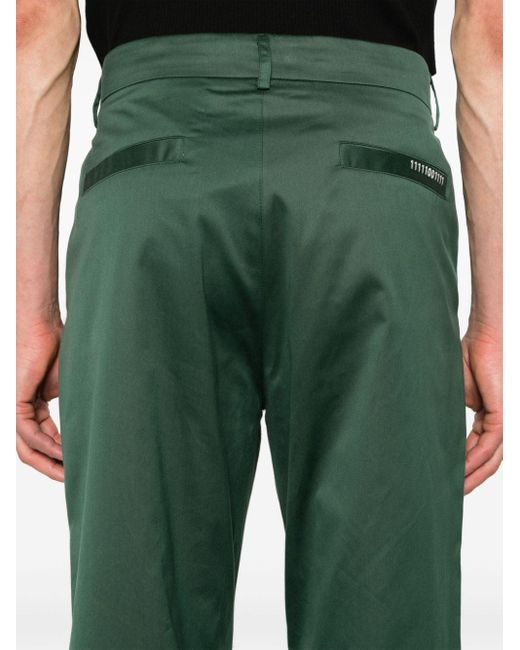 Societe Anonyme Green Elegant Mark High-waist Flared Trousers for men
