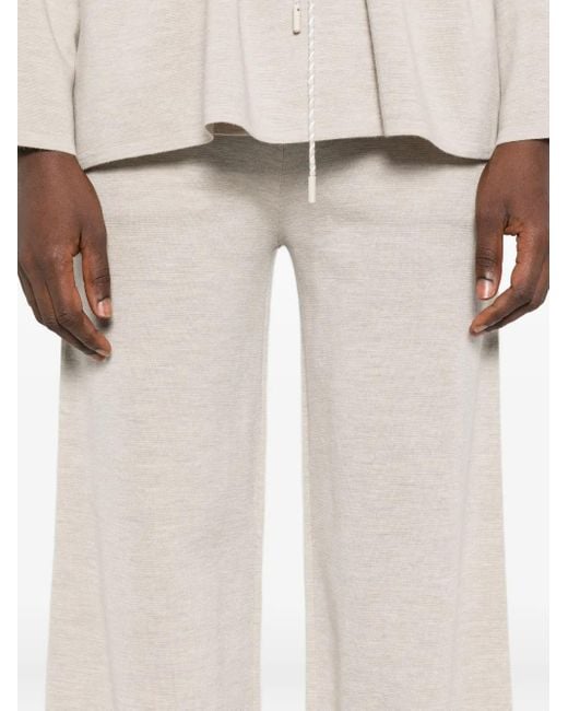 Pantalones anchos Max Mara de color White