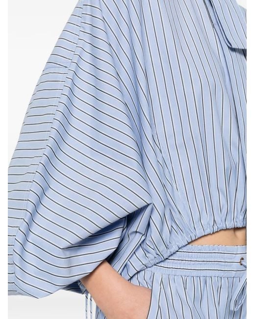 Zimmermann Blue Denim Cotton Blouse