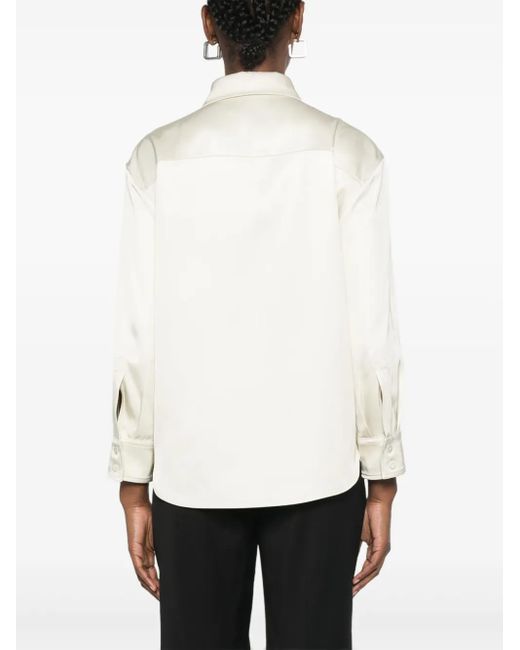 Jil Sander Twill Blouse in het White
