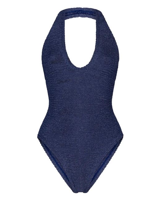 Paramidonna Blue Julia Open-Back Swimsuit