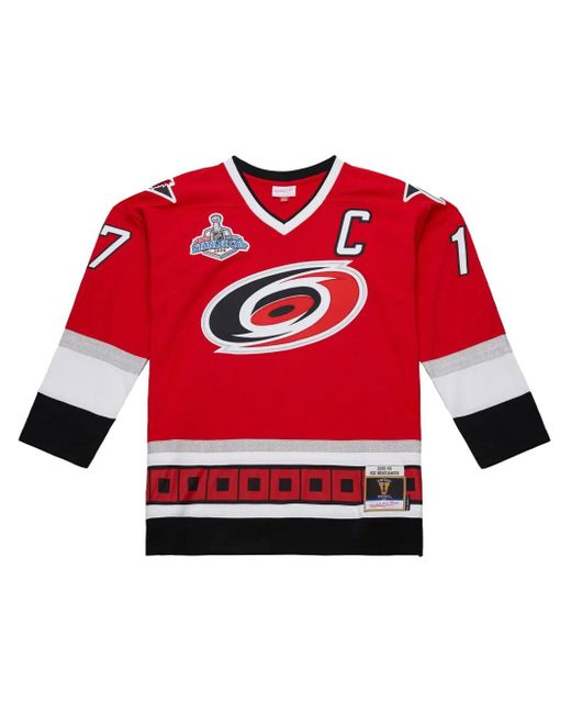 Mitchell & Ness Red Carolina Hurricanes 2005/06 Rod Brind'Amour Power Play Jersey for men
